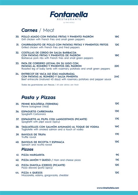 fontanella maltese menu.